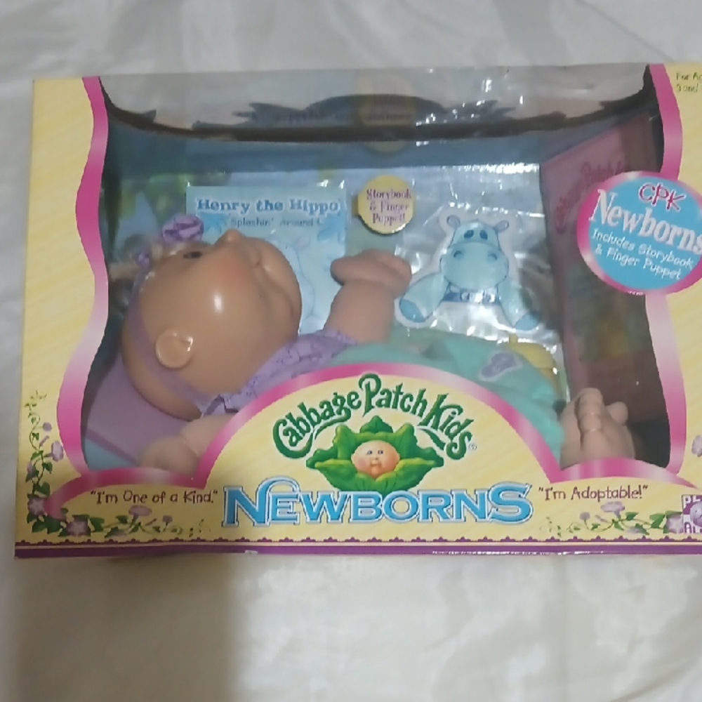 Cabbage Patch Kids Newborns Doll with Purple Outfit